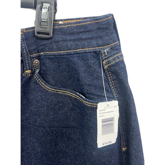 Denizen From Levis Women's Mid-Rise Denim Shorts Sz 14 Frayed Hem Casual Summer - Picture 3 of 10